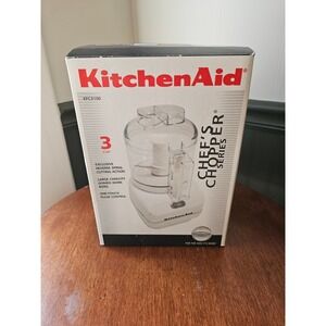 KitchenAid KFC3100 White Chef's Chopper Series 3 Cup Food Processor
